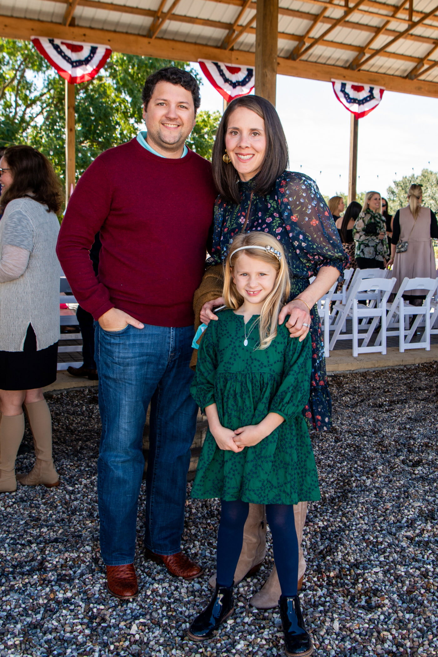 Bobby and Kristin Cavnar with daughter Chloe