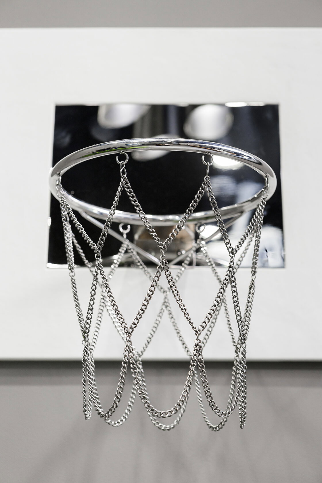 CB2 leather basketball hoop