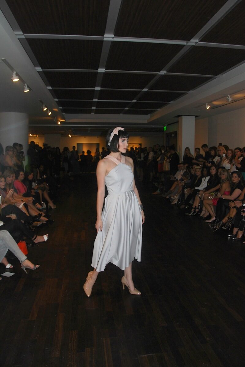 Hints of pinks and purples added to the femininity of the collection.