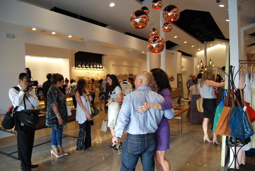 Lily Rain greets guests with chic decor.
