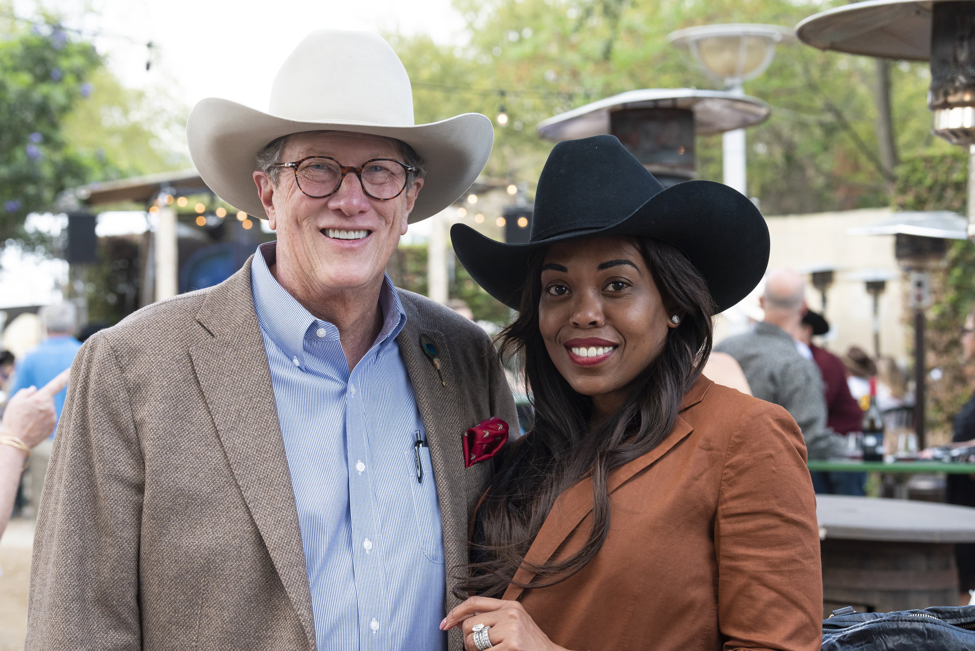 Steve and Kashay Crawford found a great spot with shade and breeze at the Champion Wine Garden, where they and other patrons enjoy the sounds of up-and-coming musical performers.