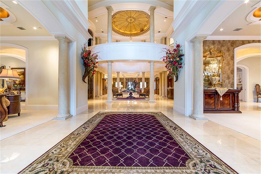 This traditional home in The Woodlands' exclusive Carlton Woods community has 11 bedrooms, 18 bathrooms, three elevators and 12 fireplaces.